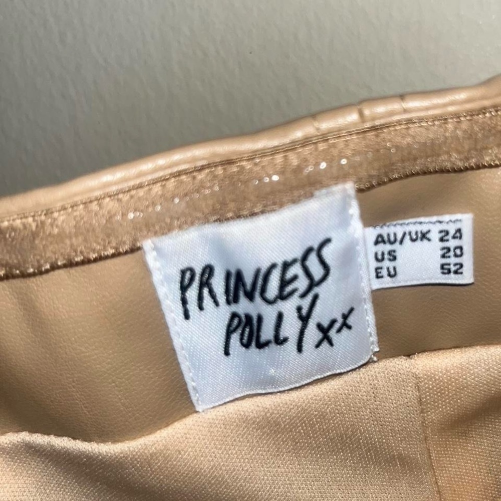 Princess Polly Strapless Tan Dress - Picture 4 of 4